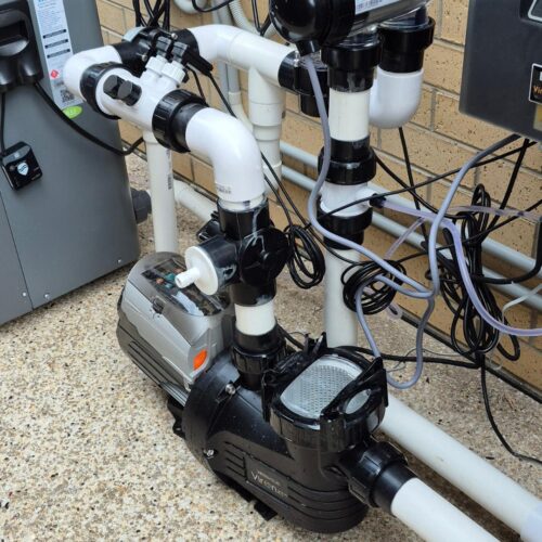 AstralPool Viron variable speed pool pump installed on a residential swimming pool in Melbourne